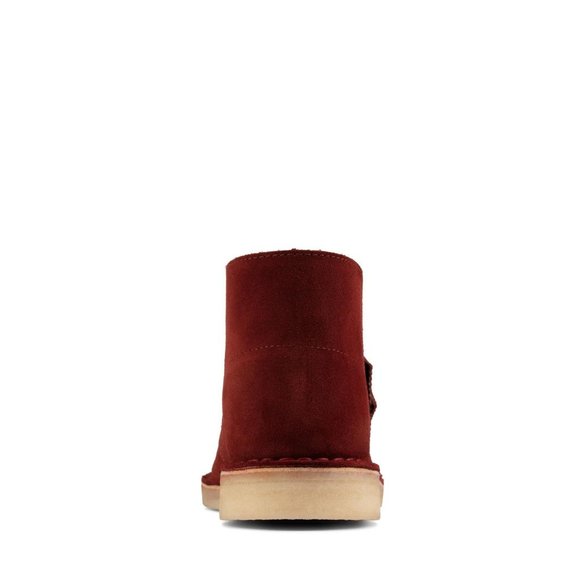 clarks Mens Desert Boot Rust Brown Suede main image 4